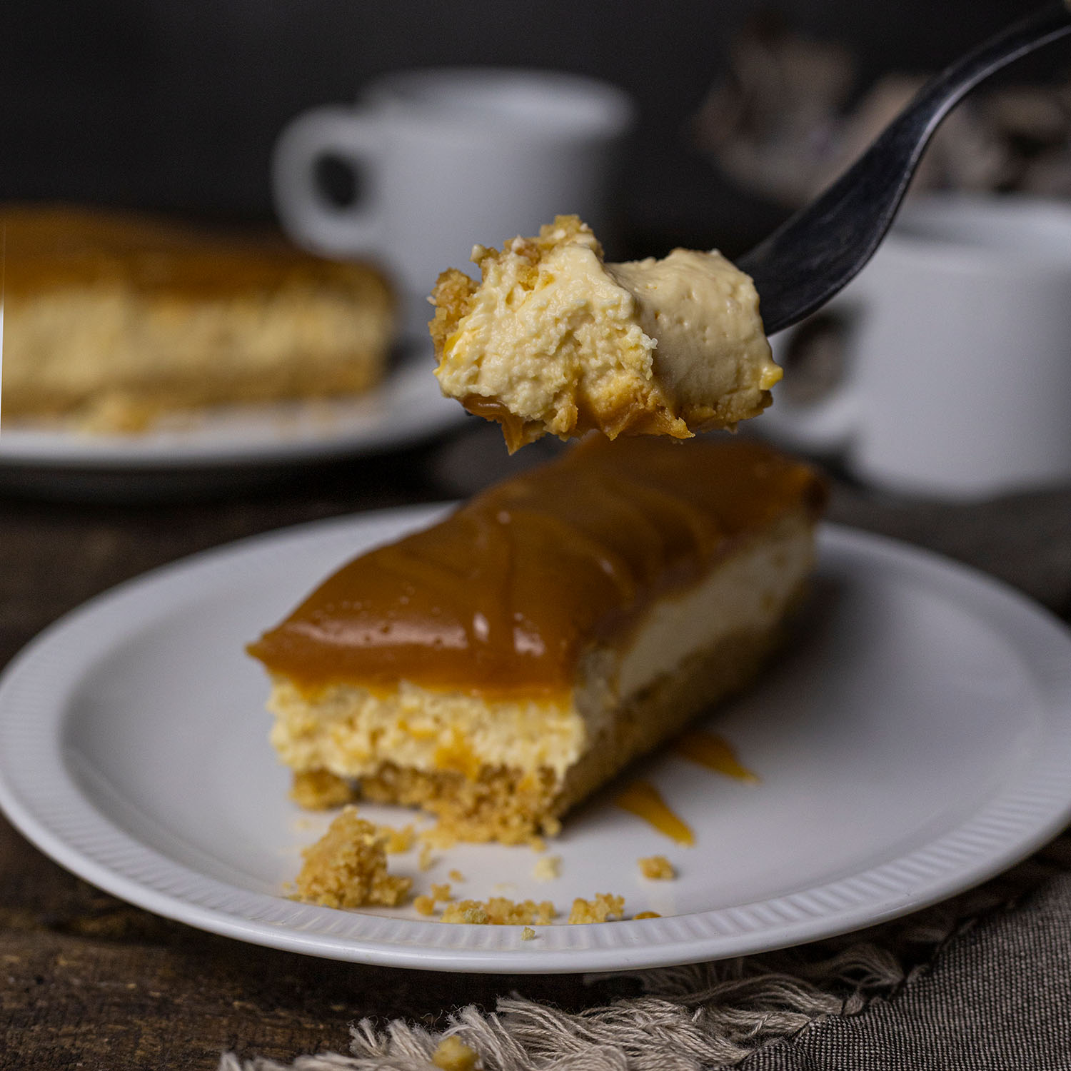 A taste of our Salted Caramel Cheesecake